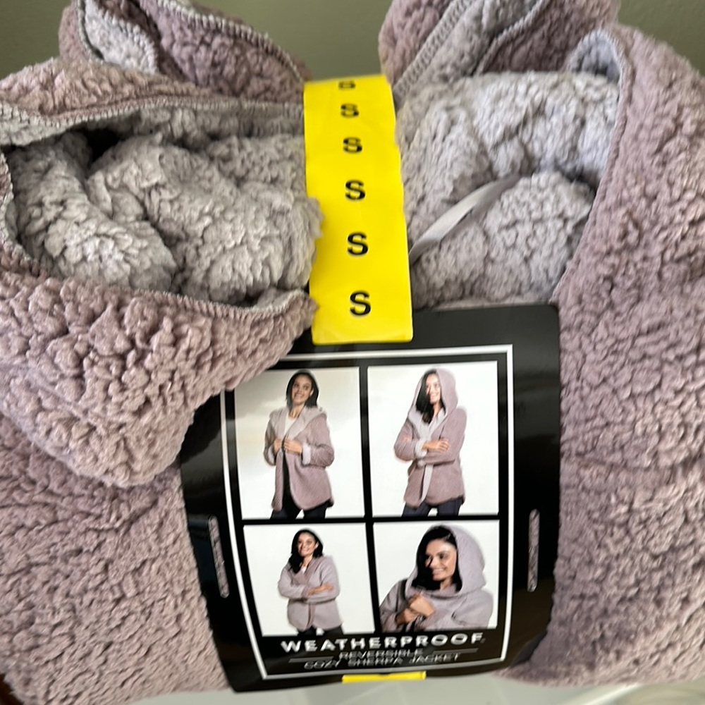 Weatherproof Reversible Cozy Sherpa Jacket - Dusty Rose/Lavendar